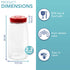 HEFTMAN FERMENTATION JAR 2.2 LITRE RED - (2 PACK)