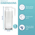 HEFTMAN GLASS JUG 1 LITRE - 2 PACK