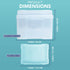 HEFTMAN 5” X 7” PHOTO STORAGE BOXES - CLEAR