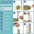 HEFTMAN KITCHEN ROLL HOLDER - GOLD