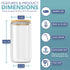 HEFTMAN GLASS CUPS 16OZ / 480ML - 4 PACK