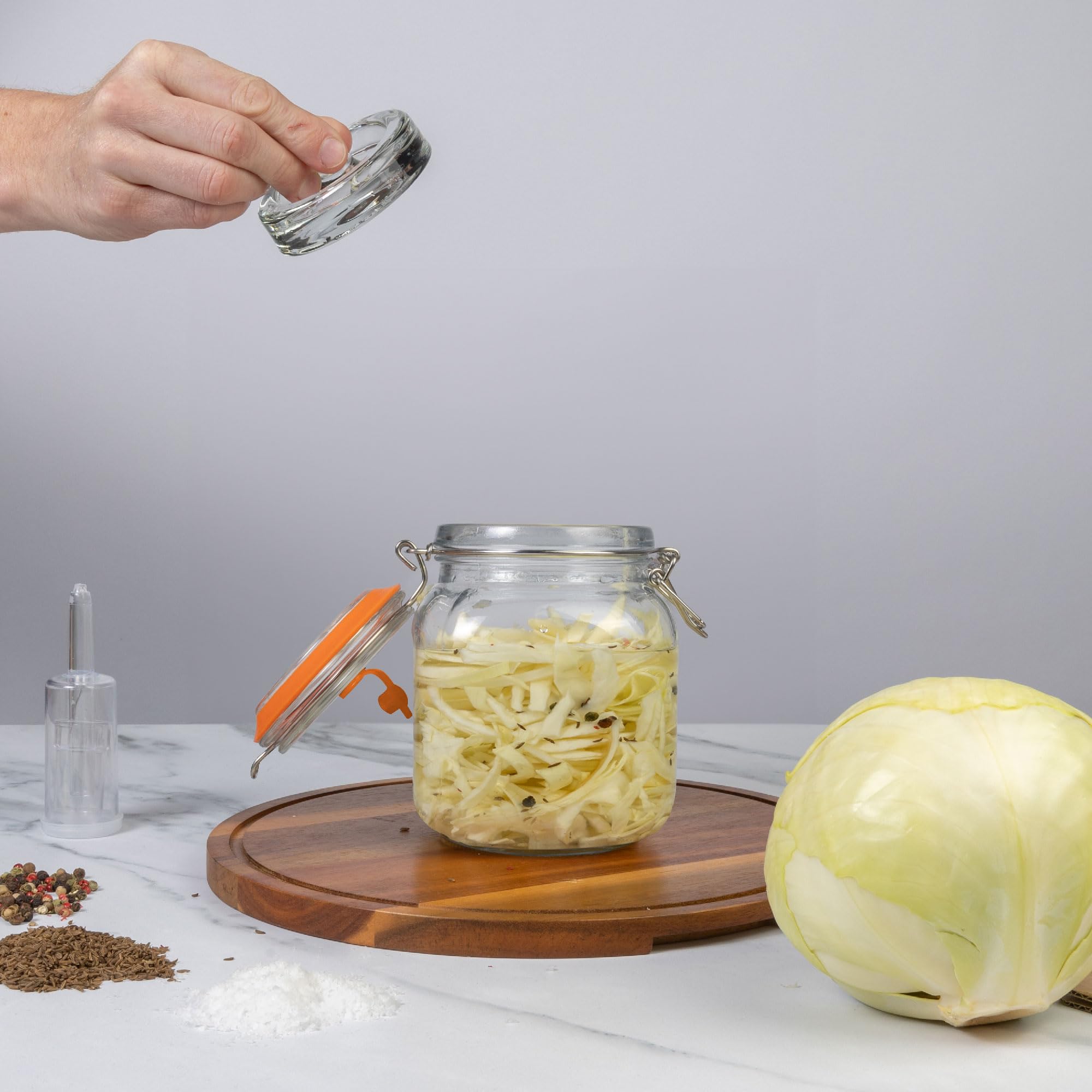 HEFTMAN FERMENTATION KIT JARS 2 PACK - 1L