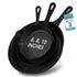 HEFTMAN CAST IRON SKILLETS - SET OF 3