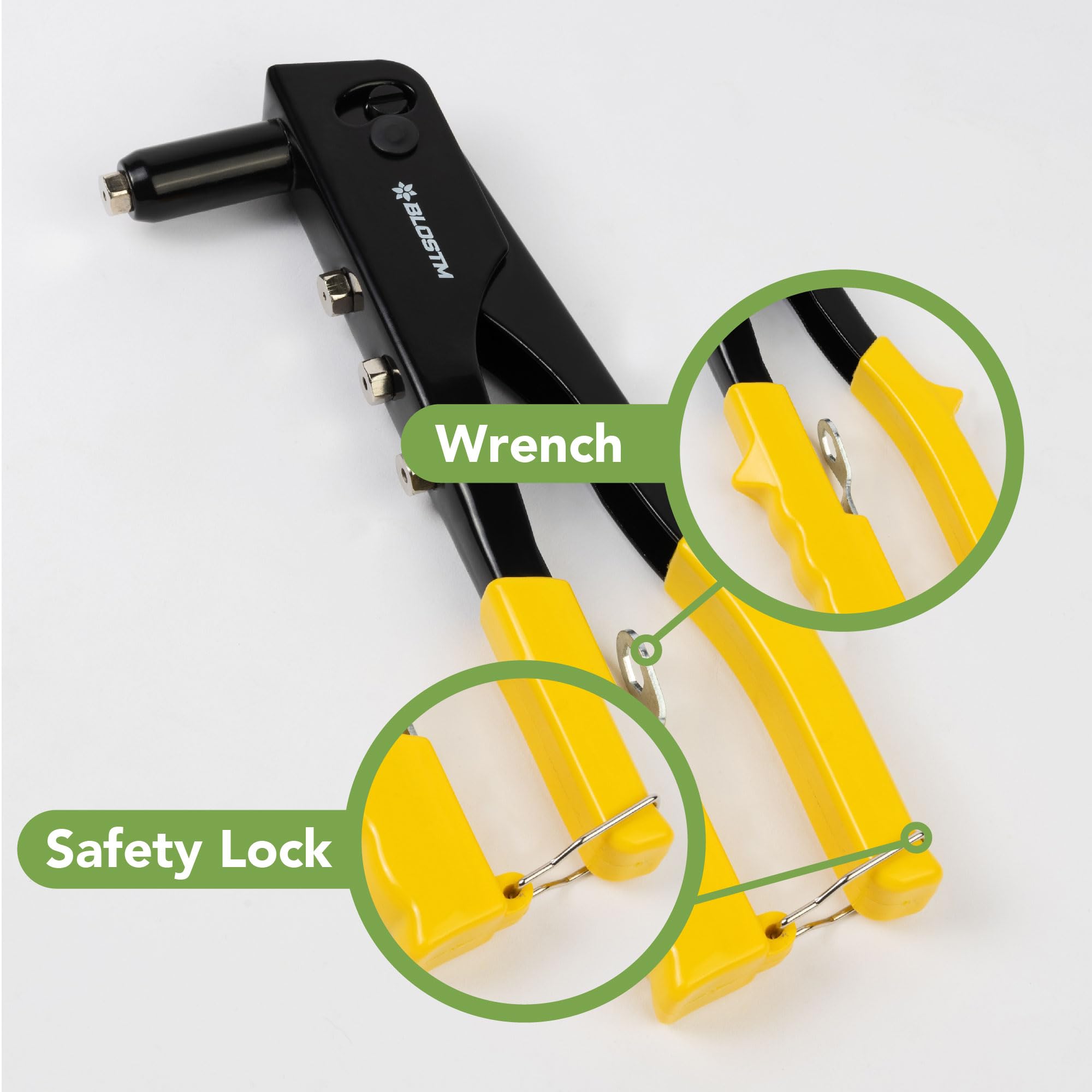 BLOSTM POP RIVET GUN 100 PCS YELLOW