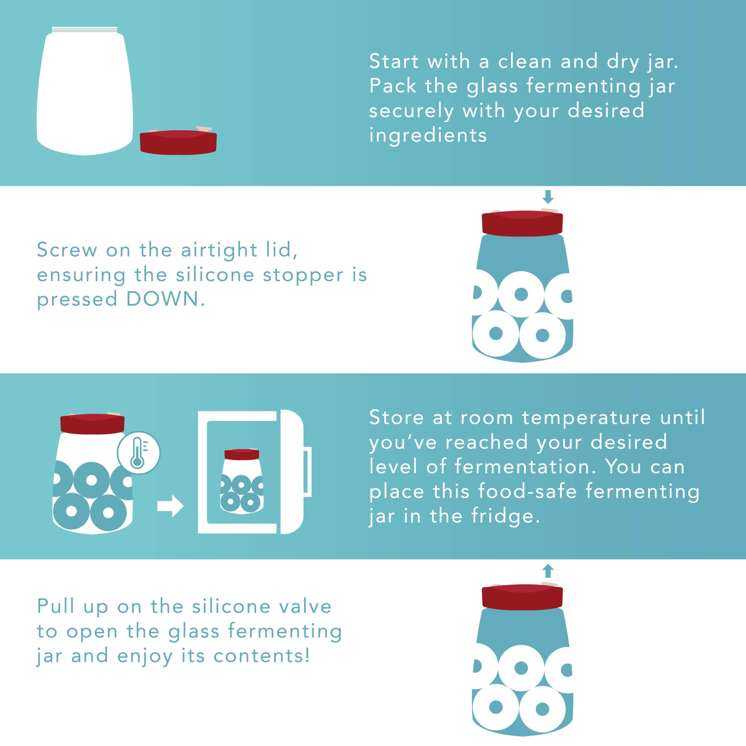 HEFTMAN FERMENTATION JAR 2.2 LITRE RED - (2 PACK)