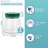HEFTMAN FERMENTATION JAR 1 LITRE GREEN - (2 PACK)