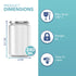 HEFTMAN GLASS JARS 240ML - 6 PACK