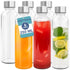 HEFTMAN CLEAR GLASS BOTTLES 250ML - 6 PACK