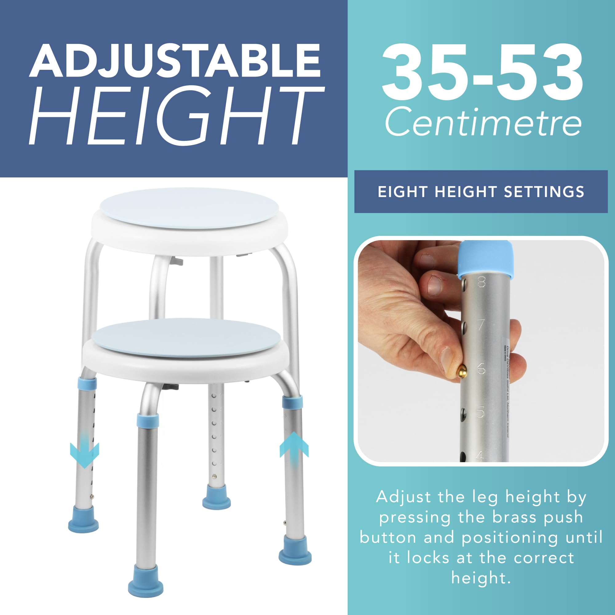 HEFTMAN STOOL WITH ROTATING SEAT