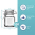 HEFTMAN 12 MINI CLIP TOP SPICE JARS 100ML