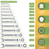 BLOSTM FLEXIBLE COMBINATION RATCHET SPANNER SET - 12PCS