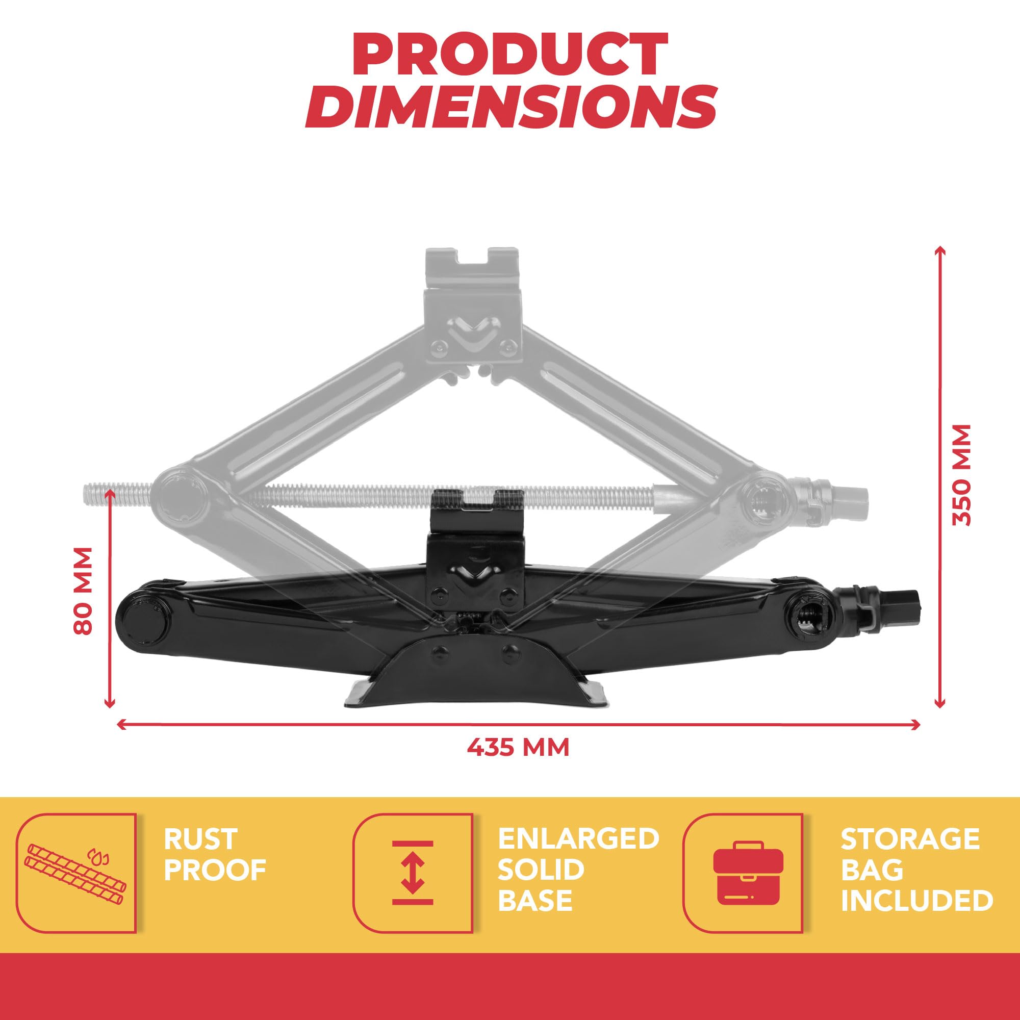 GADLANE SCISSOR JACK KIT 1.5 TON