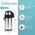 HEFTMAN HOT WATER DISPENSER WITH PUMP - 3L