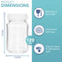 HEFTMAN 120ML SMALL GLASS BOTTLES WITH LIDS  - 12 PACK