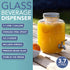 HEFTMAN GLASS BEVERAGE DISPENSER 4L