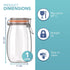 HEFTMAN CLIP TOP JARS 1 LITRE - 3 PACK