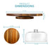 HEFTMAN CAKE STAND ROTATABLE WITH DOME LID