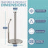 HEFTMAN KITCHEN ROLL HOLDER - SILVER