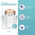 HEFTMAN FERMENTATION KIT JARS 2 PACK - 1L