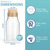 HEFTMAN CARAFE GLASS BOTTLES 500ML - 2 PACK