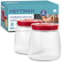 HEFTMAN FERMENTATION JAR 1 LITRE RED - (2 PACK)