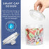 HEFTMAN STORAGE GLASS JAR 1L