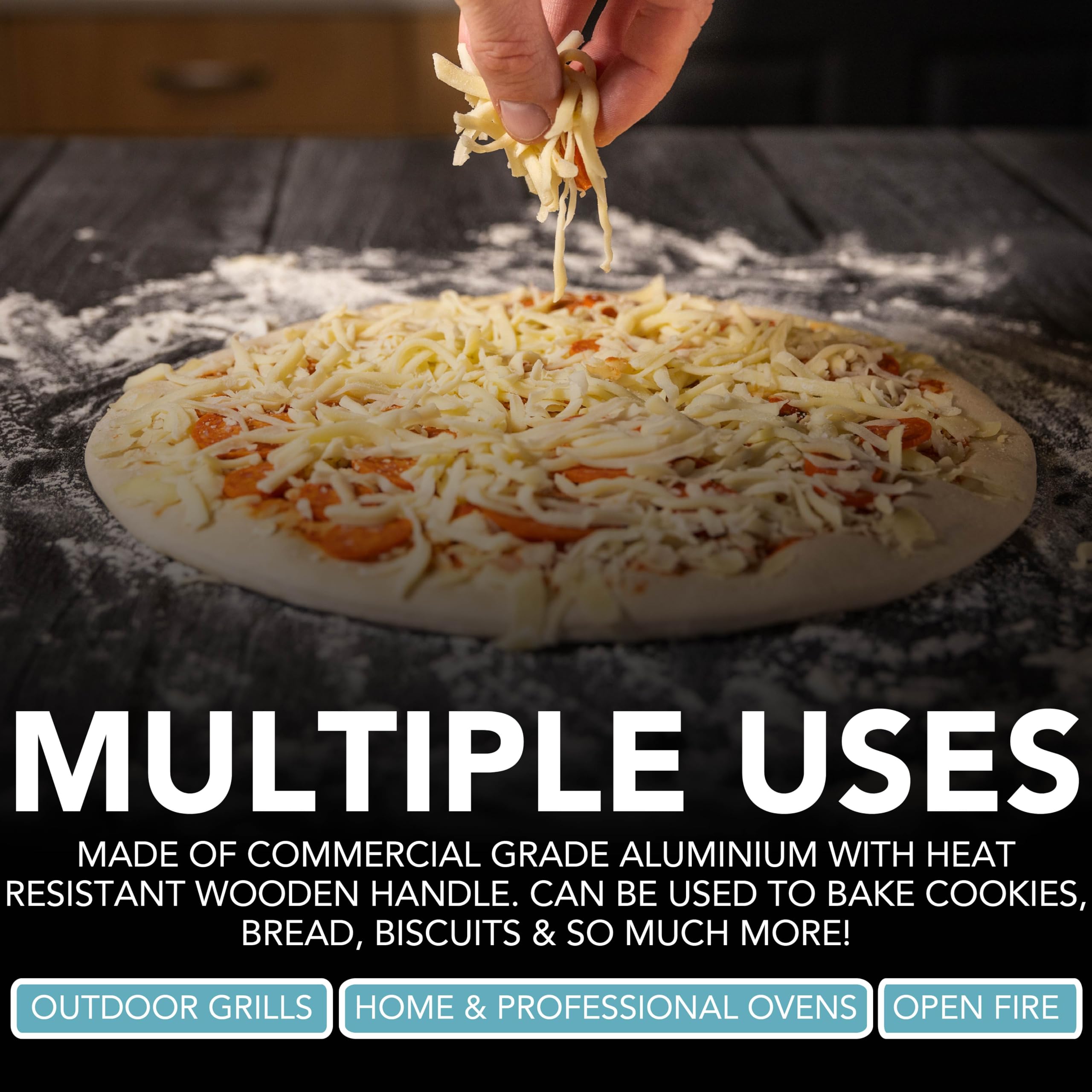 HEFTMAN PIZZA STONE & PEEL SET