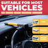 GADLANE T-BAR STEERING WHEEL LOCK - YELLOW