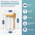 HEFTMAN GLASS JARS WITH SPOONS 500ML - 4 PACK