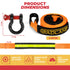 GADLANE TOW ROPE 5M X 5CM,10 TON - ORANGE