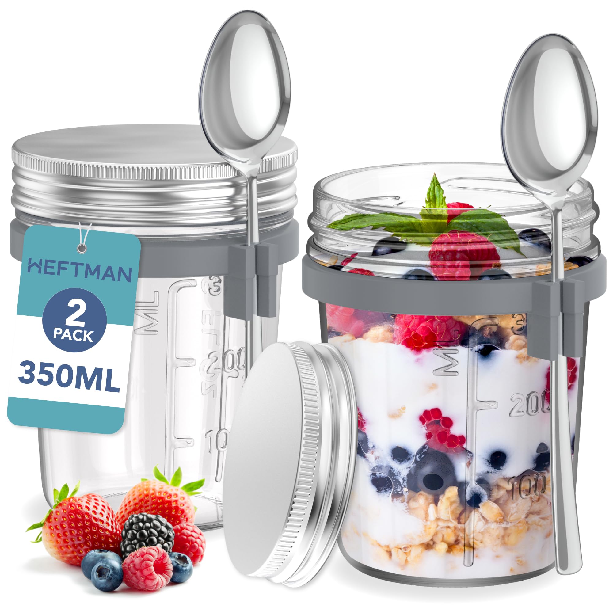 HEFTMAN BREAKFAST JARS (350ML) - 2 PACK