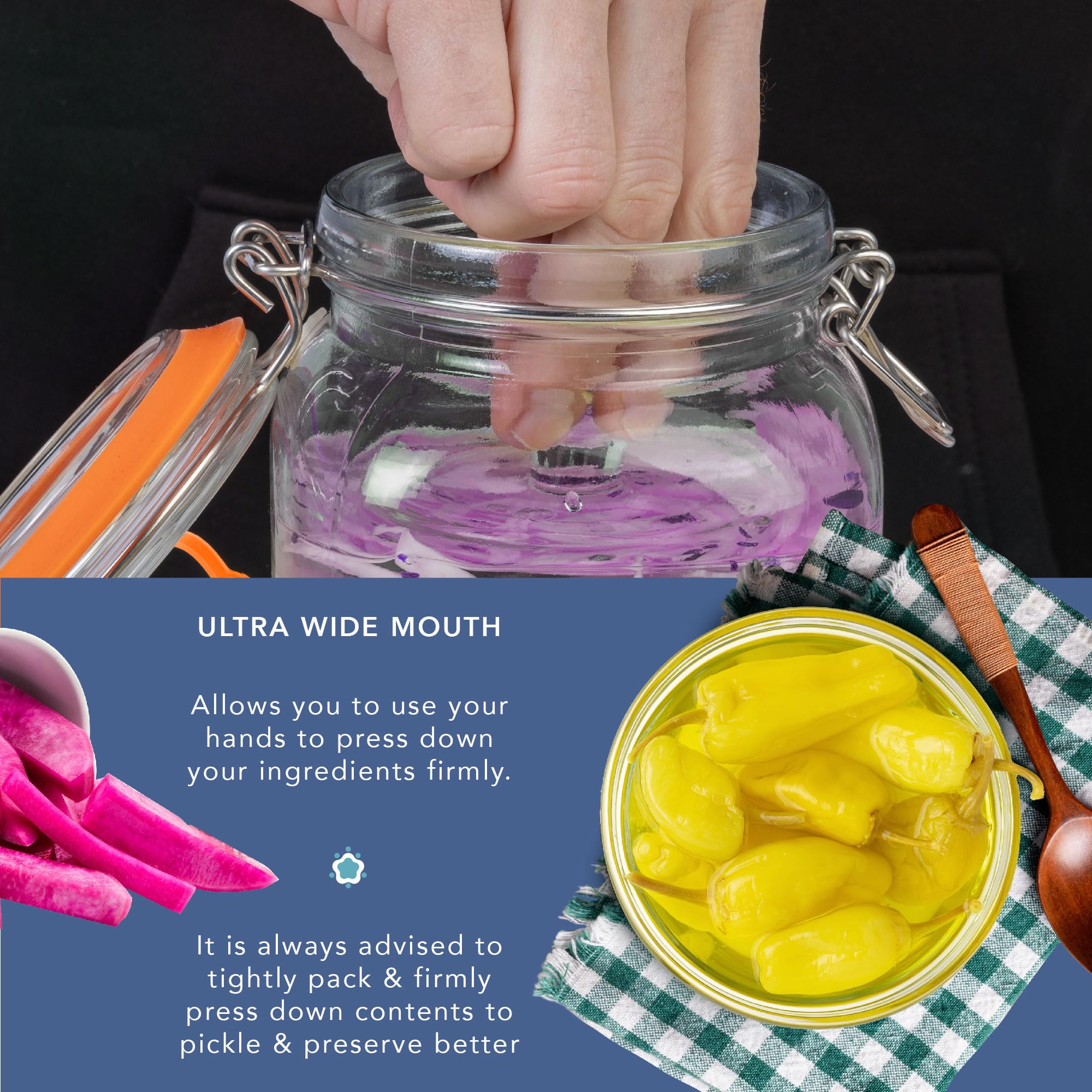 HEFTMAN FERMENTATION KIT JARS 2 PACK - 1L