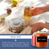 HEFTMAN GLASS JARS 240ML - 6 PACK