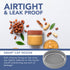 HEFTMAN JARS WITH LIDS 300ML 4 PACK