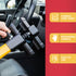 GADLANE T-BAR STEERING WHEEL LOCK - YELLOW