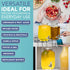 HEFTMAN 2 X 4L GLASS DRINK DISPENSER WITH STAND