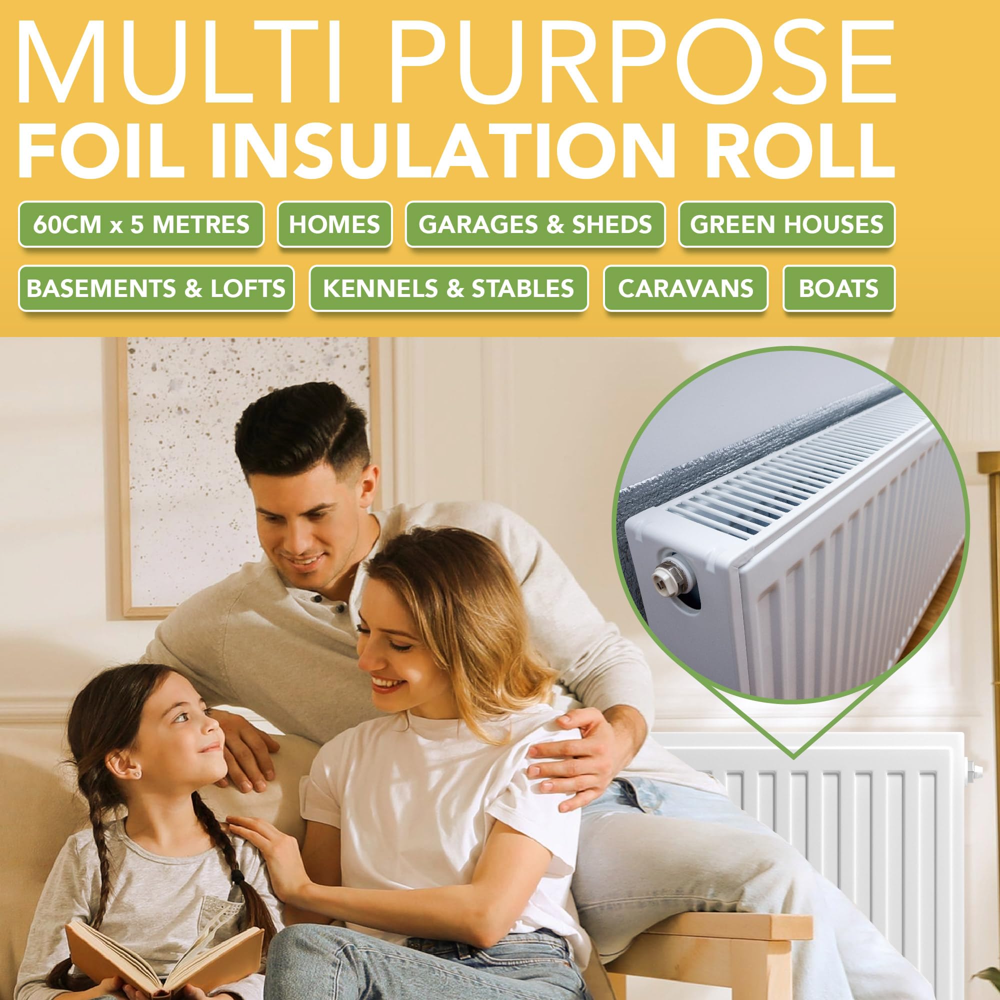 BLOSTM MULTI-PURPOSE FOIL INSULATION ROLL 0.6M X 5M
