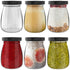 HEFTMAN CLEAR GLASS JARS 100ML - 6 PACK