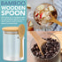 HEFTMAN GLASS JARS WITH SPOONS 500ML - 4 PACK
