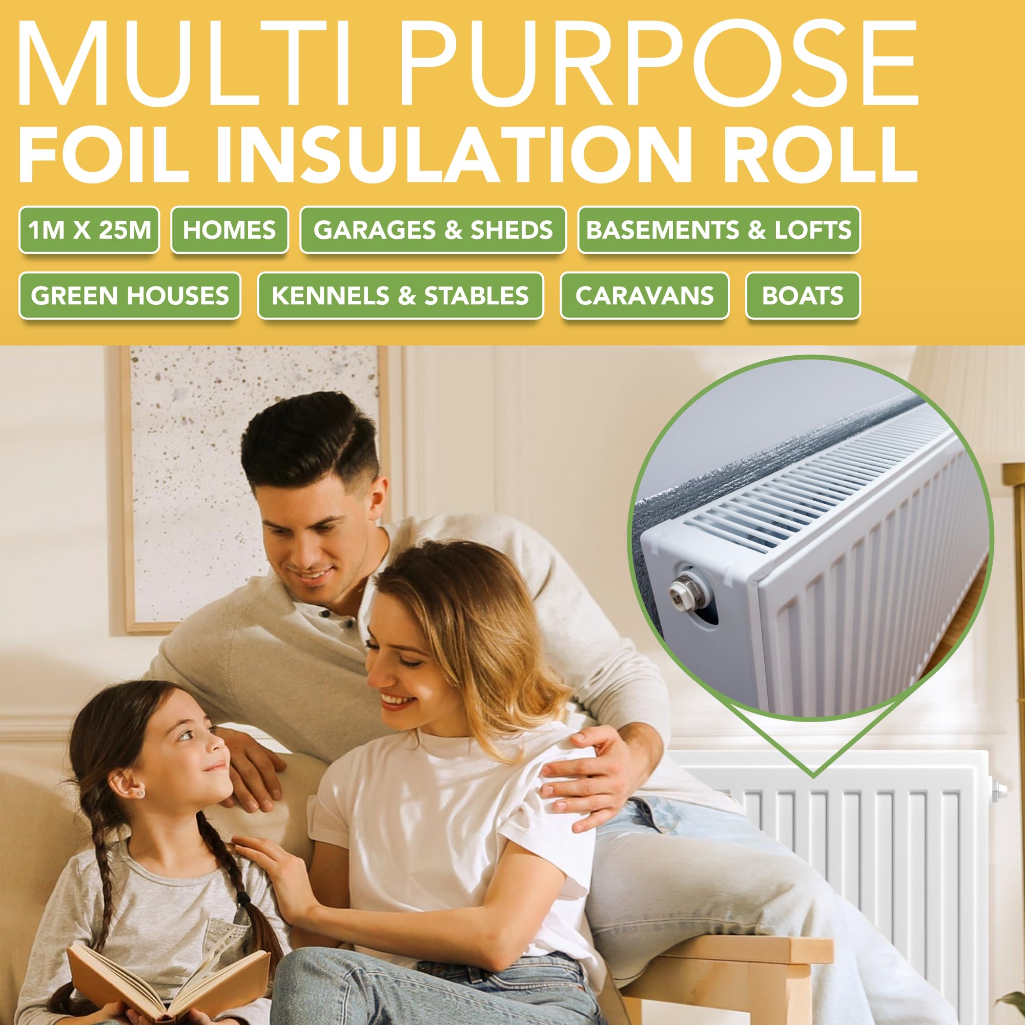 BLOSTM MULTI-PURPOSE FOIL INSULATION ROLL 1M X 25M