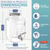HEFTMAN GLASS BEVERAGE DISPENSER 4L