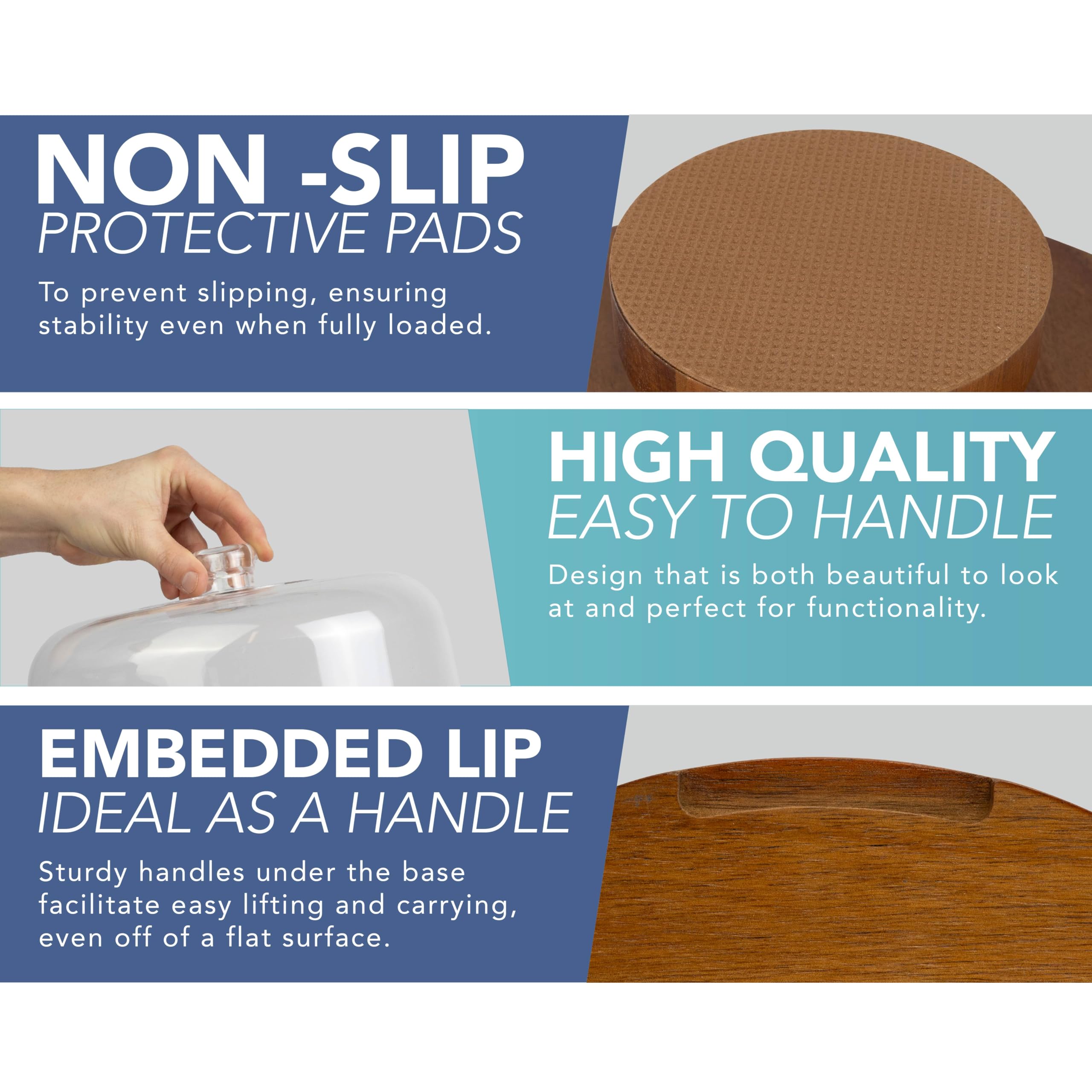 HEFTMAN CAKE PLATE WITH DOME LID