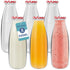 HEFTMAN GLASS MILK BOTTLES 500ML - 6 PACK