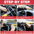 GADLANE T-BAR STEERING WHEEL LOCK - YELLOW