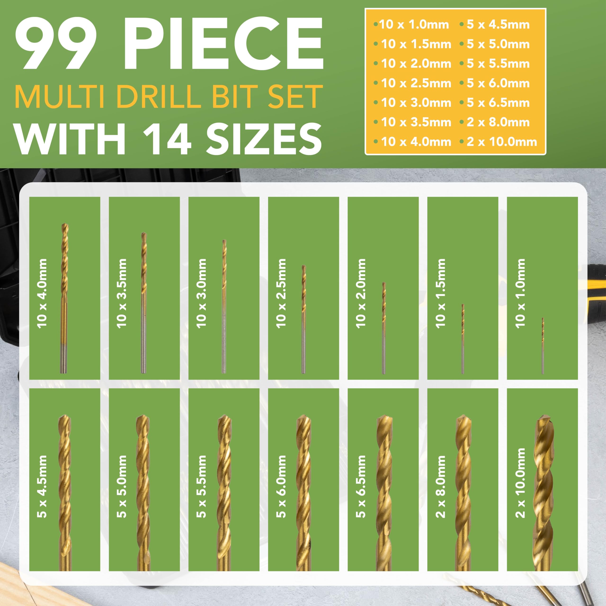 BLOSTM HSS DRILL BIT SET 99 PIECE