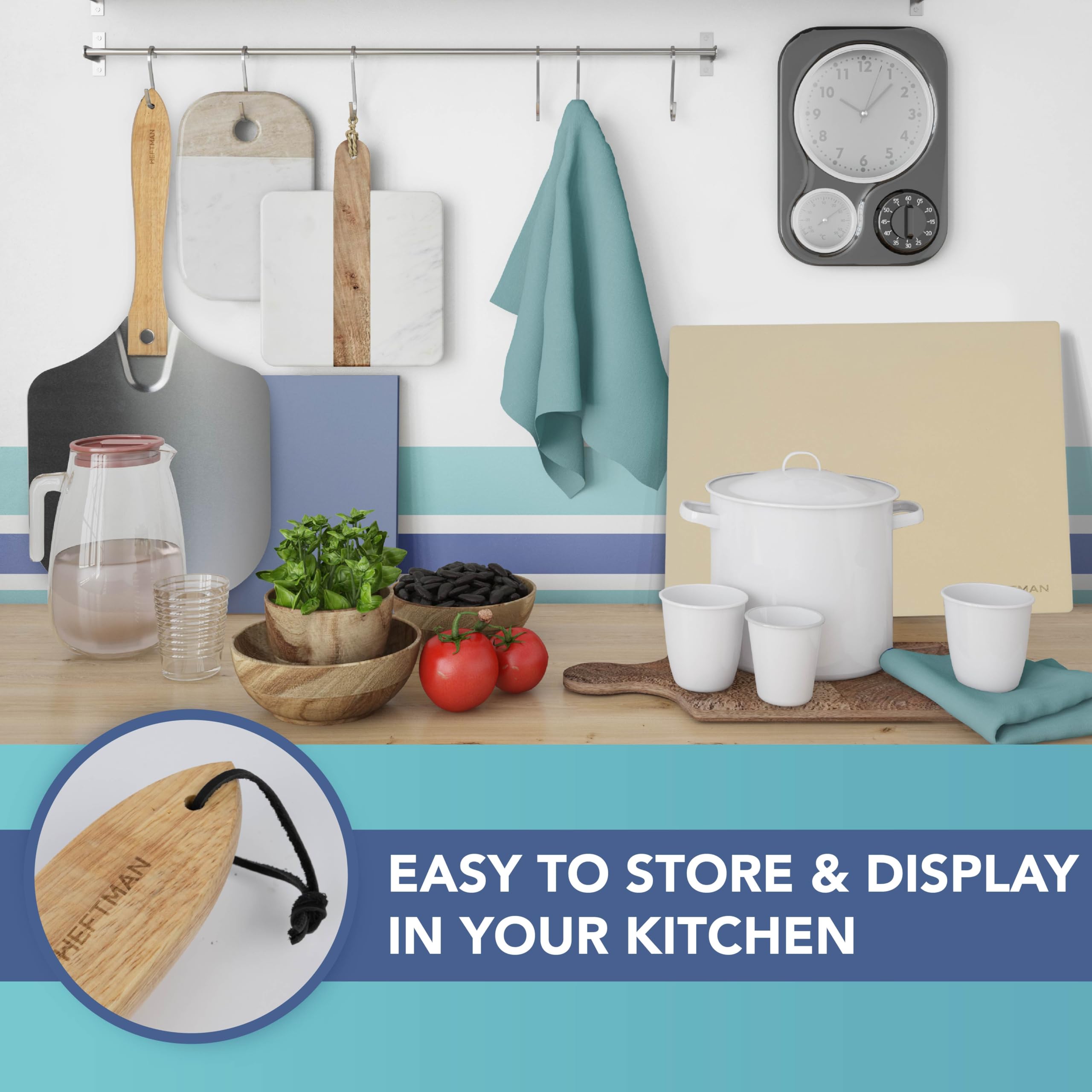 HEFTMAN PIZZA STONE & PEEL SET