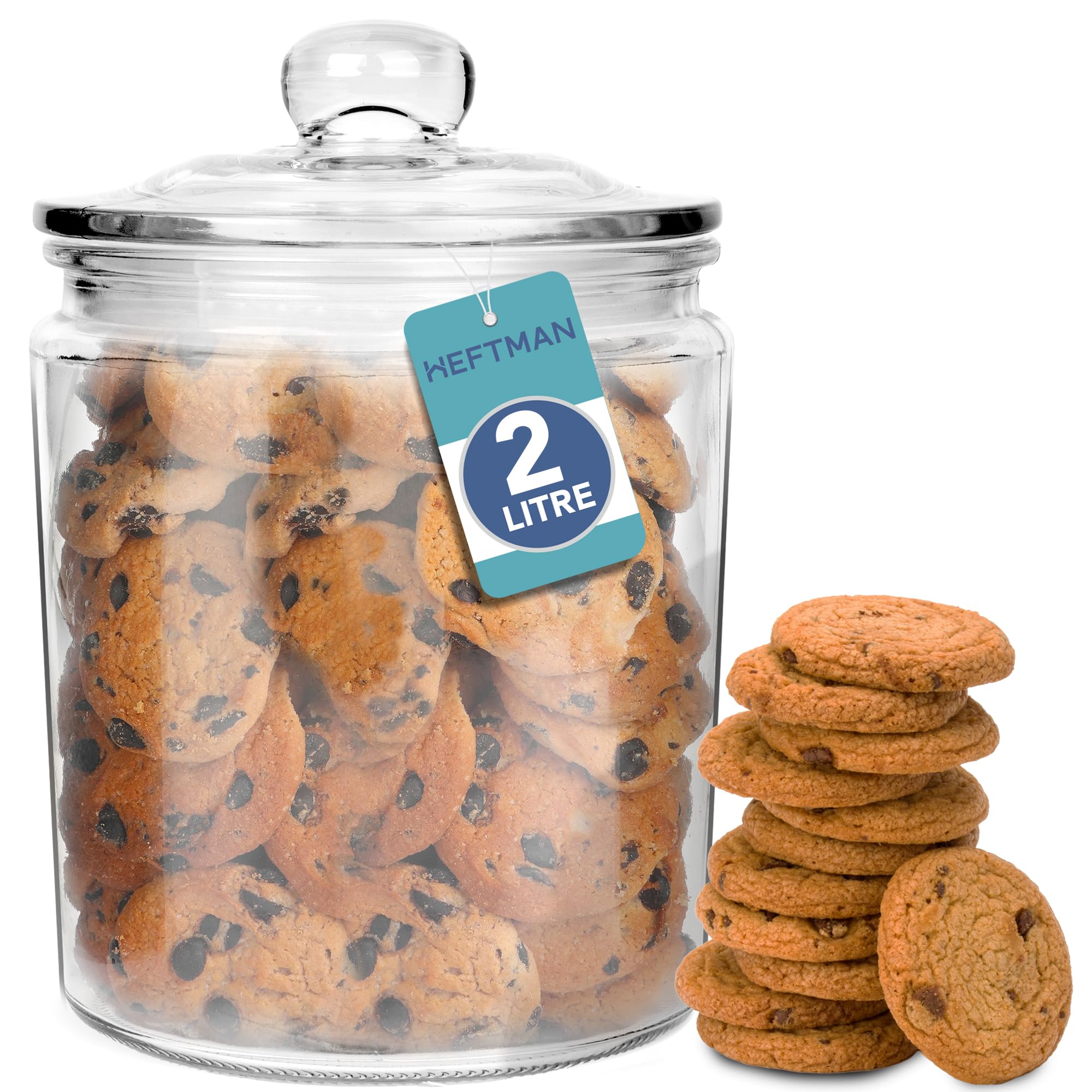 HEFTMAN STORAGE GLASS JAR 2L
