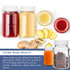 HEFTMAN 120ML SMALL GLASS BOTTLES WITH LIDS  - 12 PACK