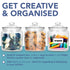 HEFTMAN STORAGE GLASS JAR 1L