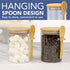 HEFTMAN GLASS JARS WITH SPOONS 500ML - 4 PACK